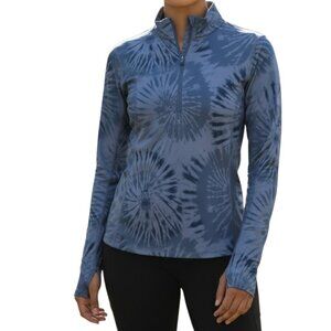 32 DEGREES Blue Lightweight Athletic Quarter Zip Long Sleeve Top - Size XS - NWT